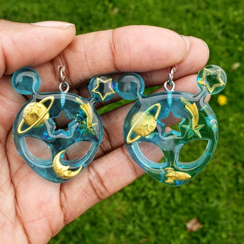 Alien earrings